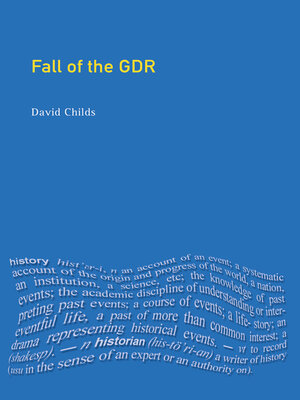 cover image of The Fall of the GDR